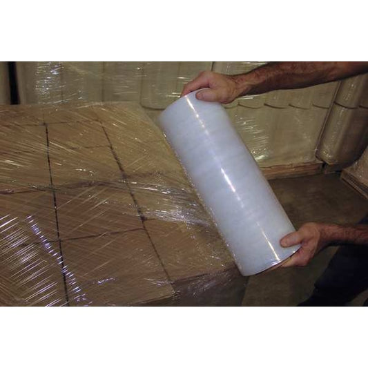 Hand Stretch Wrap 15 in W x 1000 ft L., 120 ga, Cast Style, Clear