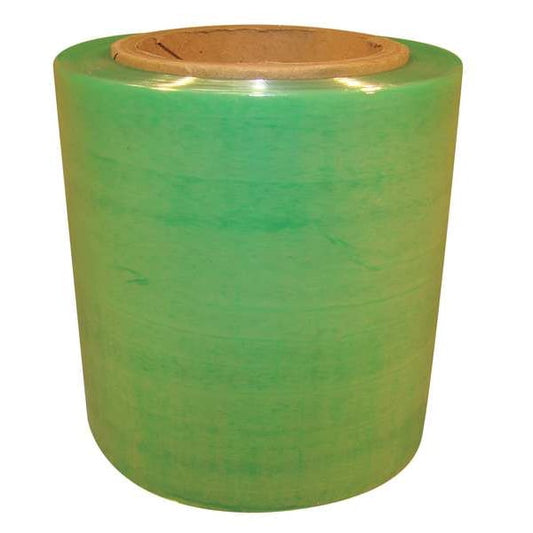 Stretch Wrap, 4" W x 650 ft. L, 120 ga, Cast Style, Light Green, Heavy Duty
