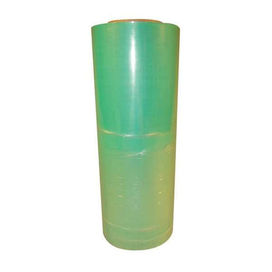 Stretch Wrap, 15" W x 1500 ft. L, 90 ga, Cast Style, Light Green, Standard Duty