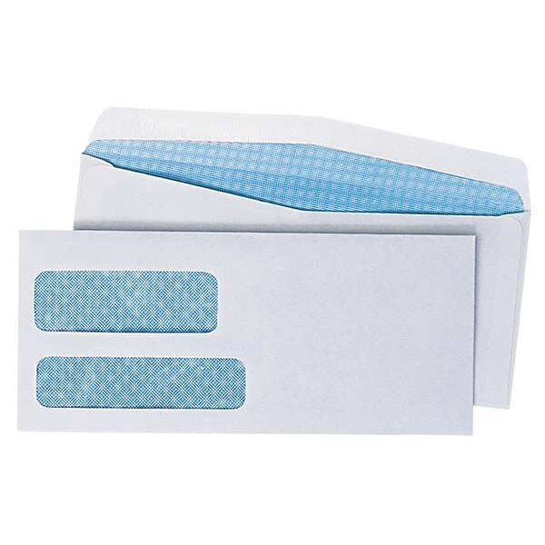 Envelope, 3-7/8 x 8-7/8, Dble Window, PK500