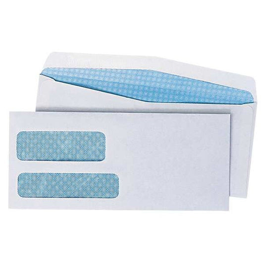 Envelope, 3-7/8 x 8-7/8, Dble Window, PK500