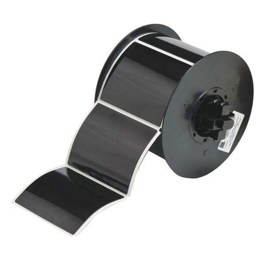 Raised Panel Label, Black, Labels/Roll: 125