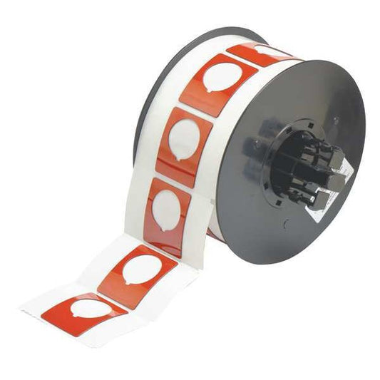 Raised Panel Label, Red, Labels/Roll: 200