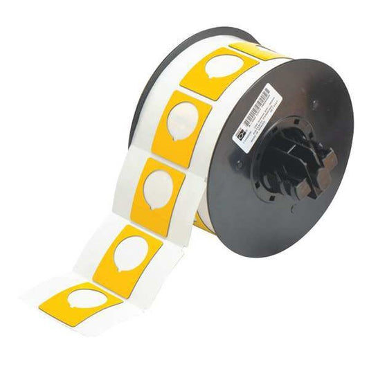 Raised Panel Label, Yellow, Labels/Roll: 200