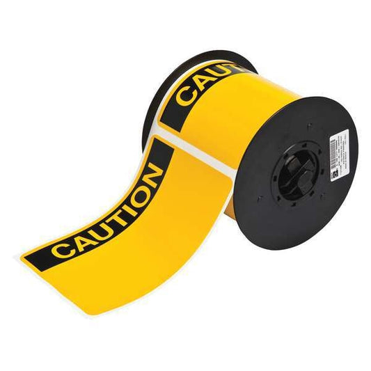 Label, Black/Yellow, Labels/Roll: 175