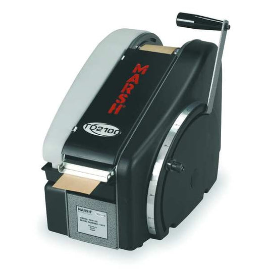 Tape Dispensing Machine, 3 Max. Tape Width. 9 in Tape Core Dia, Metal, Plastic, Black