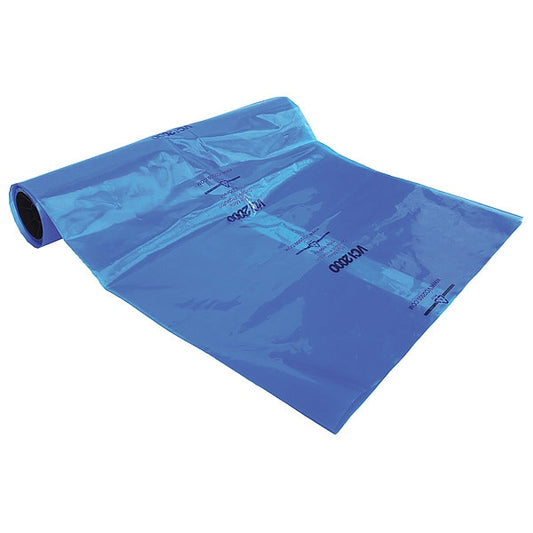 Corrosion Inhibiting VCI Gusseted Bags, 4 mil, Blue, Heat Seal, 25 PK