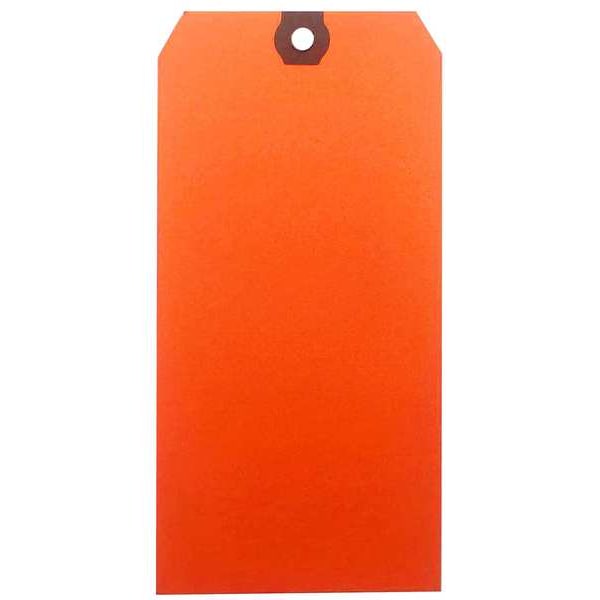Blank Shipping Tag, Paper, Orange, PK1000