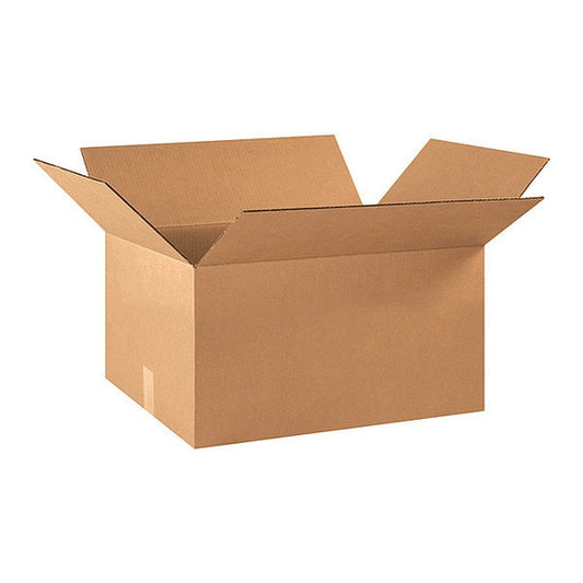 Corrugated Boxes, 22" x 15" x 10", Kraft, 25/Bundle