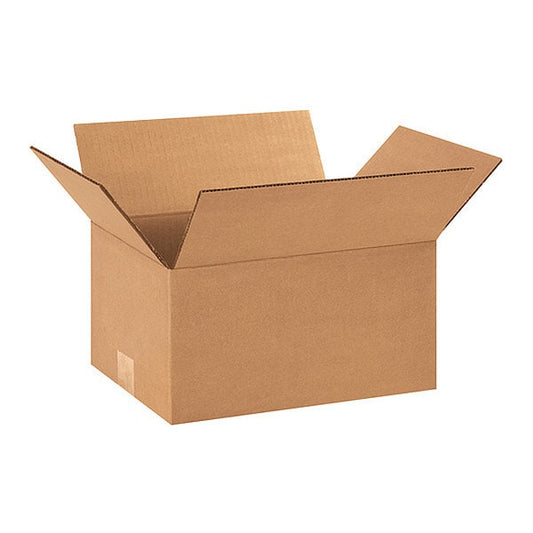 Corrugated Boxes, 12 1/4" x 9 1/4" x 6", Kraft, 25/Bundle