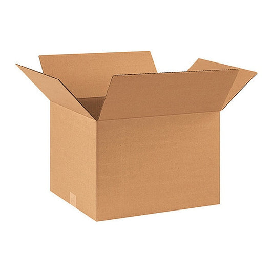 Corrugated Boxes, 17 1/2" x 14 3/4" x 12 1/2", Kraft, 25/Bundle