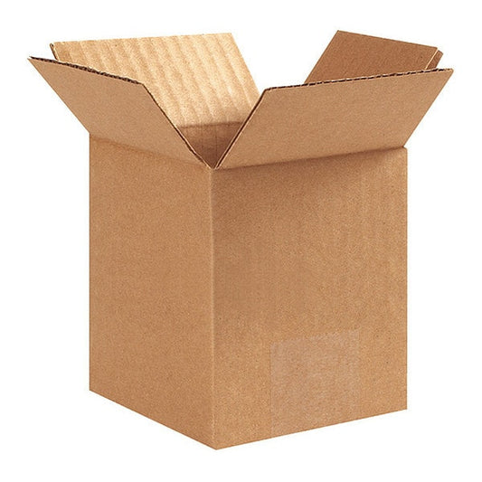 Corrugated Boxes, 5" x 5" x 6", Kraft, 25/Bundle