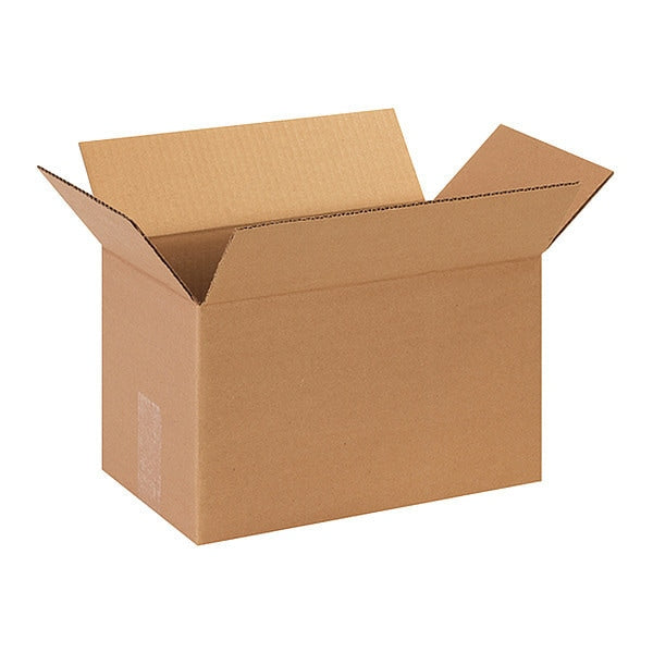 Corrugated Boxes, 13" x 8" x 6", Kraft, 25/Bundle