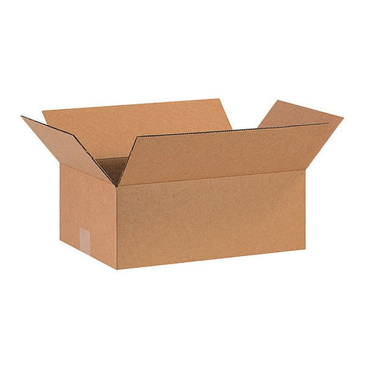 Corrugated Boxes, 16" x 10" x 5", Kraft, 25/Bundle