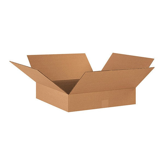 Flat Corrugated Boxes, 18" x 18" x, PK25