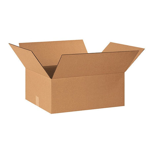 Corrugated Boxes, 20" x 16" x 9", Kraft, 25/Bundle