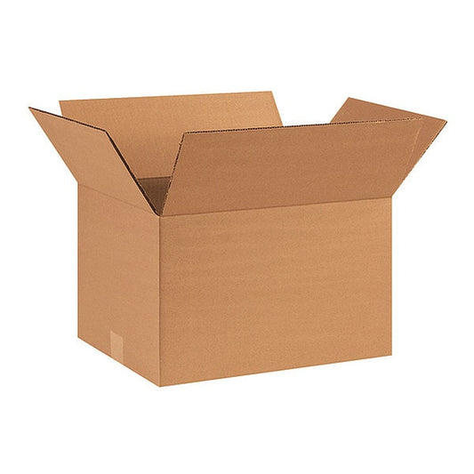 Corrugated Boxes, 16" x 12" x 11", Kraft, 25/Bundle