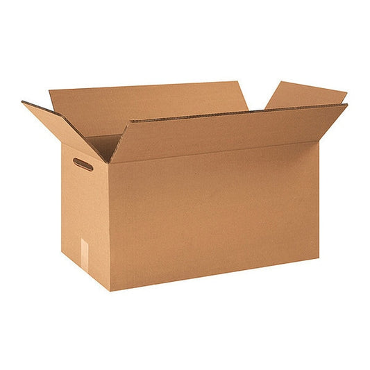Double Wall Boxes with Hand Holes, 20" x 20" x 12", Kraft, 10/Bundle