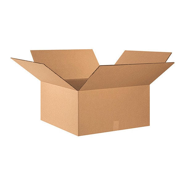 Double Wall Corrugated Boxes, 24" x 24" x 10", Kraft, 10/Bundle