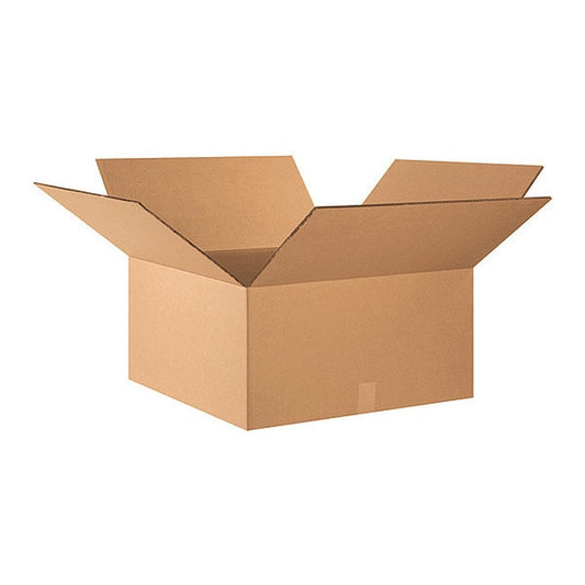 Double Wall Corrugated Boxes, 24" x 24" x 10", Kraft, 10/Bundle