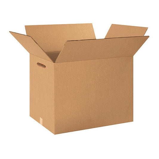 Double Wall Boxes with Hand Holes, 24" x 24" x 12", Kraft, 10/Bundle