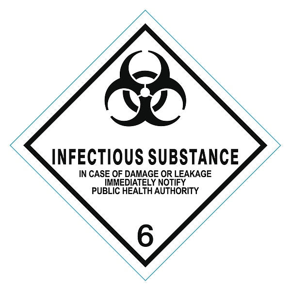 DOT Label, 4 In. H, Vinyl, PK250