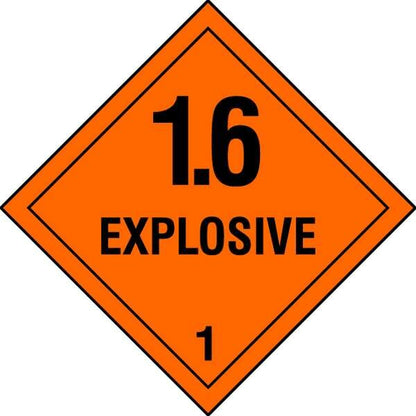 DOT Label, 4 In. H, Black/Orange, PK100