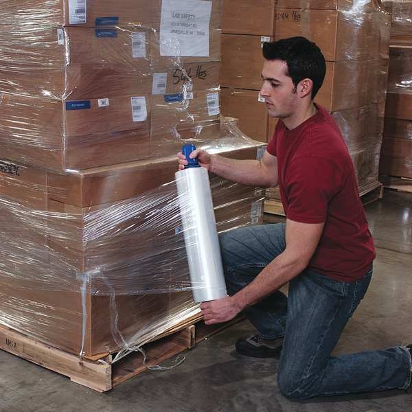 Stretch Wrap, 18" W x 1500 ft. L, 70 ga, Cast Style, Clear, Standard Duty