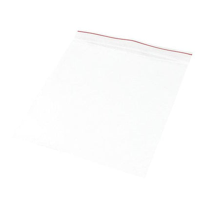 Reclosable Poly Bag, Zip Seal, 5 in L, 5 in W, 2 mil Thick, Low Density Polyethylene (LDPE), Clear