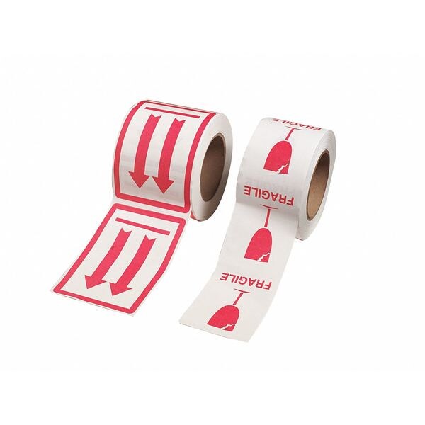 4" x 6" White Shipping Labels, Up Arrows, Pk500