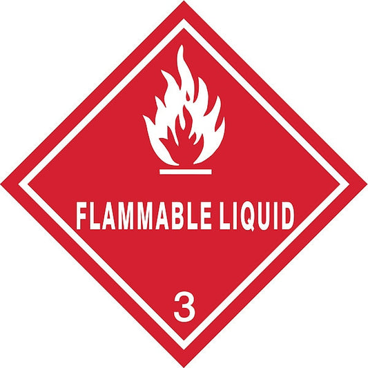 DOT Label, White/Red, 4 In. W, PK500