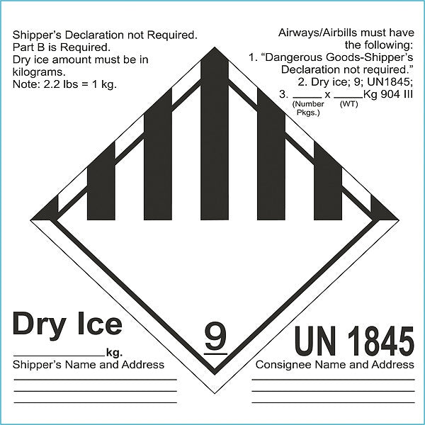 DOT Label, 6-1/2 In. H, 6-1/2 In. W, PK100