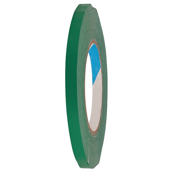 Bag Sealing Tape, PVC, Green, 3/8In x 180Yd