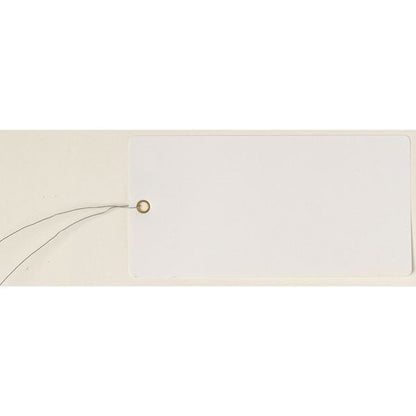 Blank Tag, 5-1/4 x 2-5/8 In, Wht, PK25