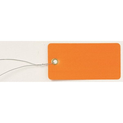 Blank Tag, 2-3/4 x 1-3/8 In, Orn, PK25