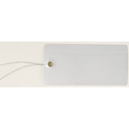 Blank Tag, 4-1/4 x 2-1/8 In, Sil, PK25