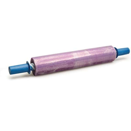 Hand Stretch Wrap 30 in W x 1000 ft L., Blown Style, 80 ga, Purple