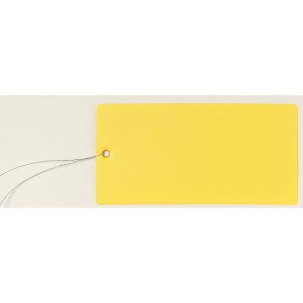 Blank Tag, 6-1/4 x 3-1/8 In, Yel, PK25