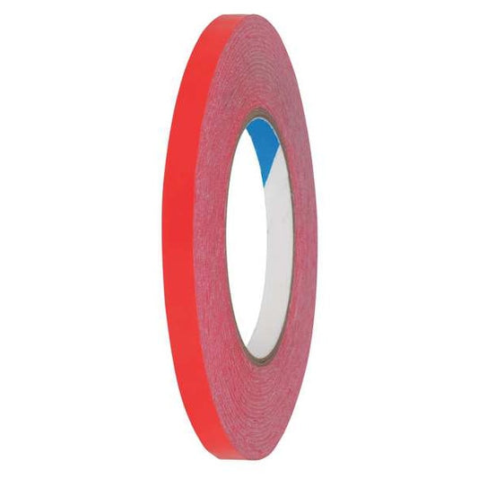 Bag Sealing Tape, PVC, Red, 3/8In x 180 Yd