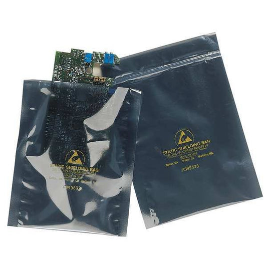 Reclosable Poly Bag, Zip Seal, 6 in L, 4 in W, 0.003 in Thick, Low Density Polyethylene (LDPE)