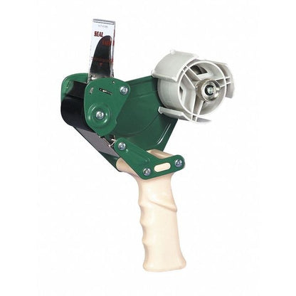 Handheld Tape Dispenser, 3 in Max. Tape Width. 6 1/4 in Tape Core Dia, Pistol, Plastic, Blue