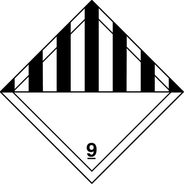 DOT Label, 4 In. W, 4 In. H, PK100