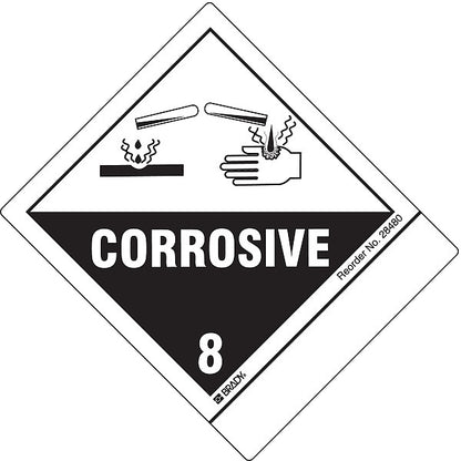 DOT Label, 4 In. H, 4-3/4 In. W, PK100