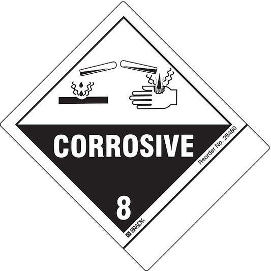 DOT Label, 4 In. H, 4-3/4 In. W, PK100