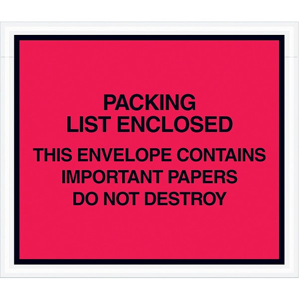 Packing List Envelopes, 6 x 7
