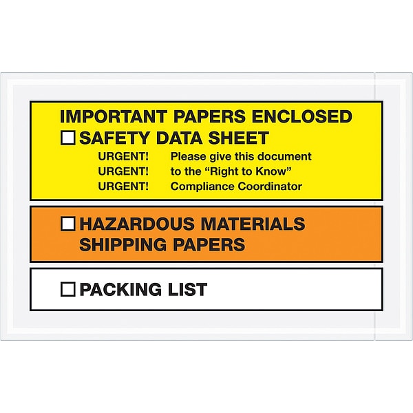 Packing List Envelopes, 10 x 6 1/2