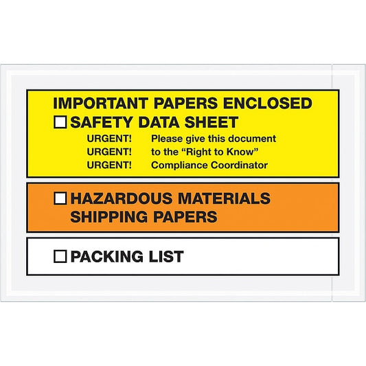 Packing List Envelopes, 10 x 6 1/2