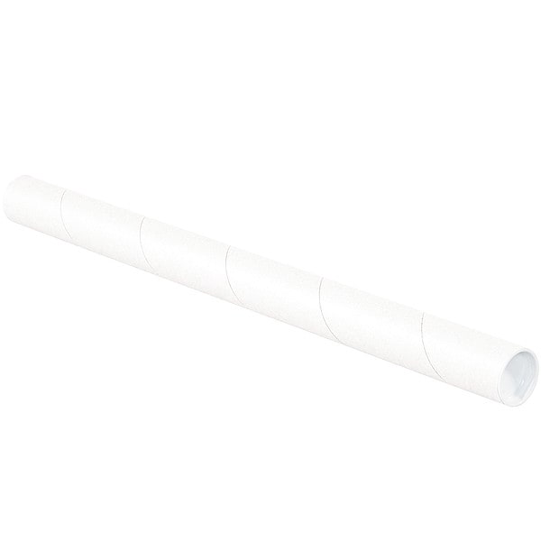 Mailing Tube, 30inLxWhite, PK50