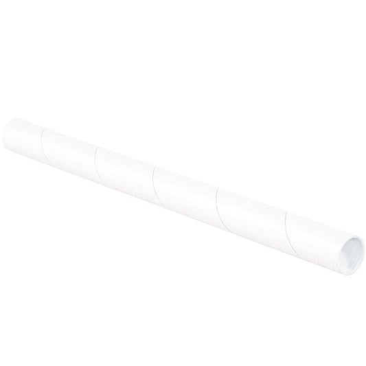 Mailing Tube, 30inLxWhite, PK50