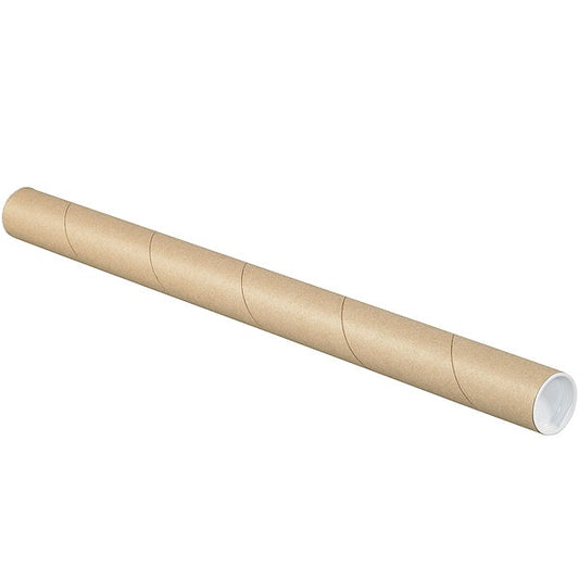 Mailing Tube, 6inLx1-1/2in.dia, Brown, PK50